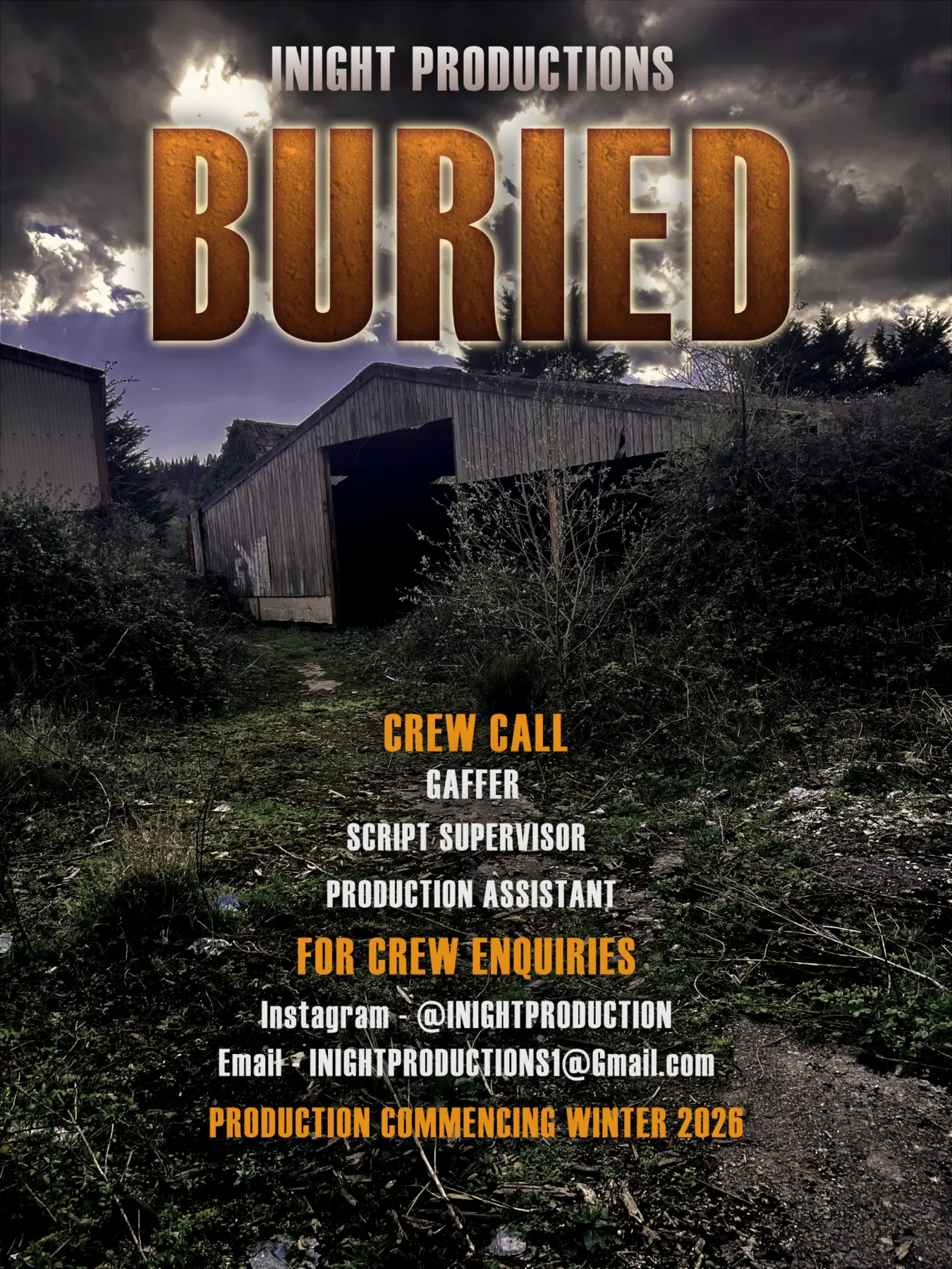 Buried crew-call poster