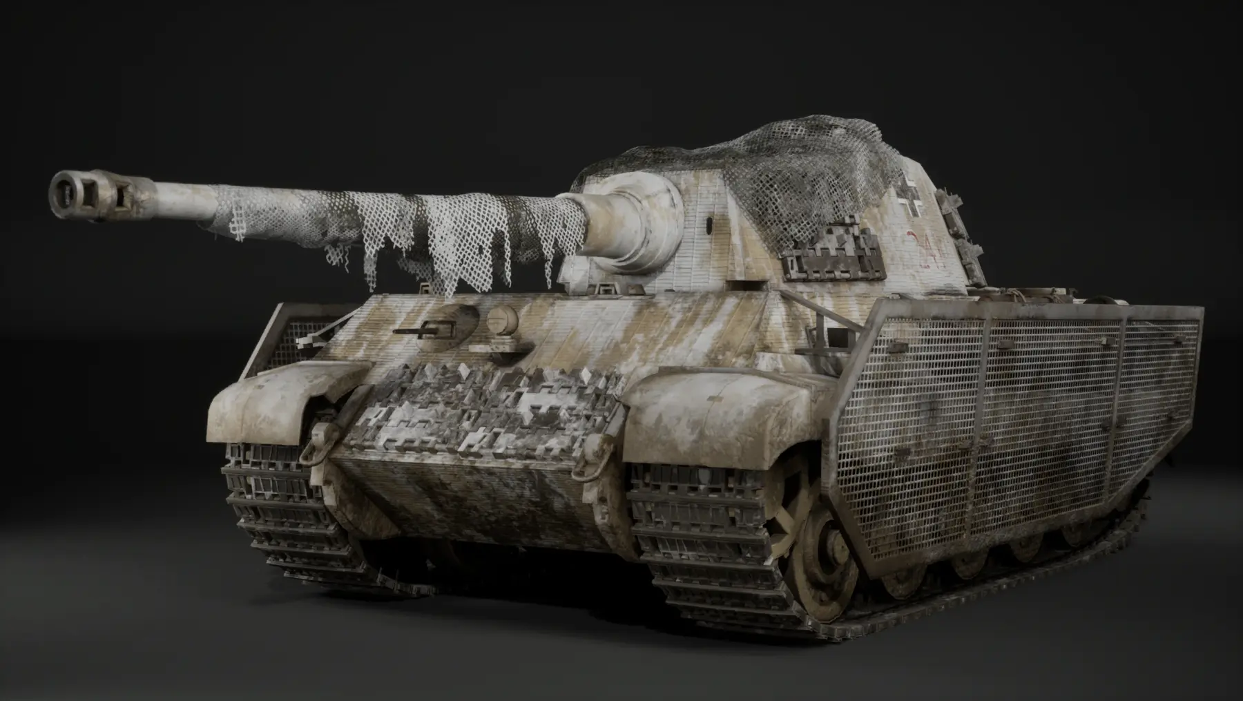 Winter-weathered Tiger II variant